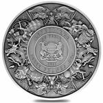 Silver Two Ounces 2021 Mermaid and Unicorn: Photo Coin, Chad, Silver Two Ounces 2021 Mermaid and Unicorn / thumbnail