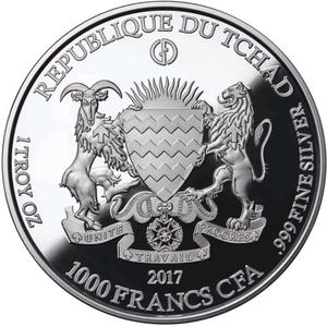 Chad / Silver Ounce 2017 Gargoyles II - obverse photo