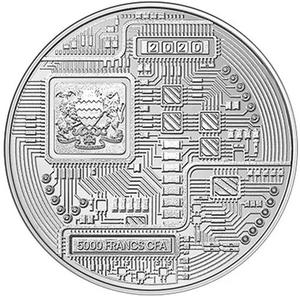 Chad / Silver Ounce 2020 Crypto Series - Bitcoin - obverse photo
