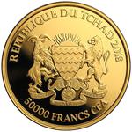 Gold Ounce 2018 Mandala Wildlife - Rhino: Photo Coin, Chad, Gold Ounce 2018 Mandala Rhino / thumbnail