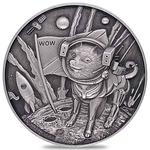 Silver Ounce 2022 Doge on the Moon: Photo Coin, Chad, Silver Ounce 2022 Doge on the Moon / thumbnail