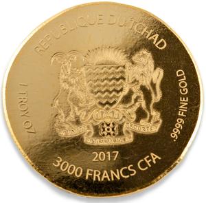 Chad / Gold Ounce 2017 King Tut - obverse photo