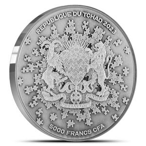 Chad / Silver Ounce 2023 Moon Puzzle - obverse photo