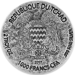 Chad / Silver Two Ounces 2017 Ramesses II - obverse photo