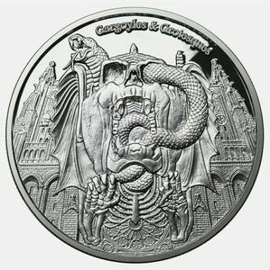 Chad / Silver Ounce 2017 Gargoyles - reverse photo