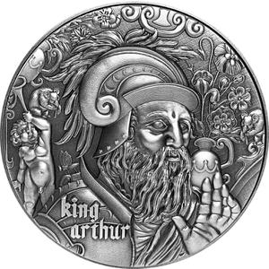 Chad / Silver Two Ounces 2020 King Arthur - reverse photo