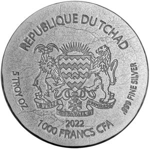 Chad / Silver Five Ounces 2022 Kek - obverse photo