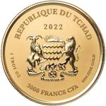Gold Ounce 2022 Chad Scorpion: Photo 2022 Chad Scorpion 1 oz Gold Proof Coin / thumbnail
