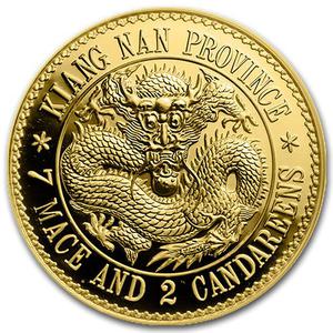 China / Gold Ounce 2019 Kiangnan Dragon Dollar - reverse photo