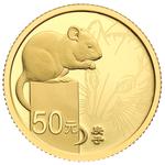 Gold Three Grams 2020 Year of the Rat: Photo Coin, China, Gold Three Grams 2020 Year of the Rat / thumbnail
