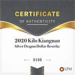 Silver Kilo 2020 Kiangnan Dragon Dollar: Photo Coin, China, Silver Kilo 2020 Kiangnan Dragon Dollar / thumbnail