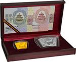 Gold Ten Grams 2015 Year of the Goat, Fan Shaped: Photo Coin, China, Gold Ten Grams 2015 Year of the Goat, Fan Shaped / thumbnail