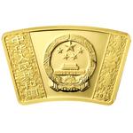 Gold Ten Grams 2020 Year of the Rat: Photo Coin, China, Silver Thirty Grams 2020 Year of the Rat, Fan Shaped / thumbnail