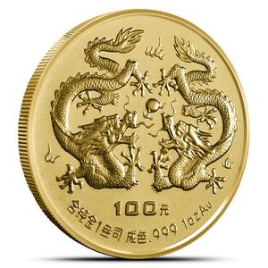 China / Gold Ounce 1988 Year of the Dragon - reverse photo