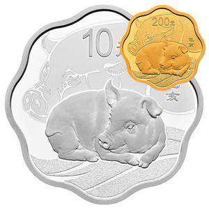 China / Gold Fifteen Grams 2019 Year of the Pig - reverse photo