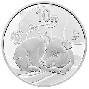 China / Gold Three Grams 2019 Year of the Pig - obverse photo
