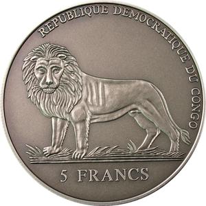Congo, Democratic Republic of the / Five Francs - Calendar - obverse photo