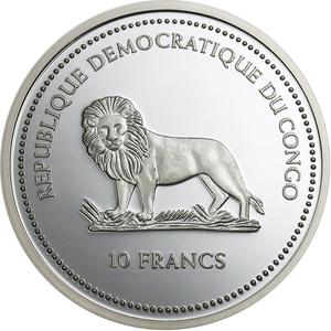 Congo, Democratic Republic of the / Ten Francs Silver 2006 Babe Pig - obverse photo