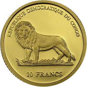 Congo, Democratic Republic of the / Twenty Francs Gold 2005 Swiss Guard - Portrait - obverse photo