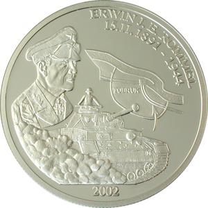 Congo, Democratic Republic of the / Ten Francs Silver 2002 Erwin Rommel - reverse photo