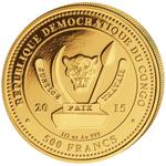 Gold Ounce 2015 Big Five - Lion: Photo Coin, Congo, Democratic Republic of the, Gold Ounce 2015 Big Five - Lion / thumbnail