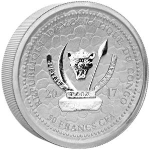 Congo, Democratic Republic of the / Silver One Hundred Grams 2017 Water Buffalo - obverse photo