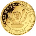Gold Ounce 2013 Big Five - Rhino: Photo Coin, Congo, Democratic Republic of the, Gold Ounce 2013 Big Five - Rhino / thumbnail