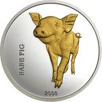 Ten Francs Silver 2006 Babe Pig: Photo Coin, Congo, Democratic Republic of the, Ten Francs Silver 2006 Babe Pig / thumbnail