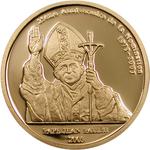 Ten Francs Gold 2003 Pope 25th Anniversary: Photo Coin, Congo, Democratic Republic of the, Ten Francs Gold 2003 Pope 25th Anniversary / thumbnail