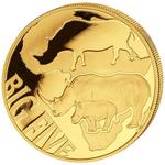 Gold Ounce 2013 Big Five - Rhino: Photo Coin, Congo, Democratic Republic of the, Gold Ounce 2013 Big Five - Rhino / thumbnail