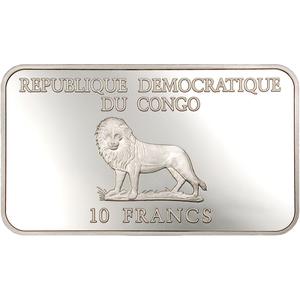 Congo, Democratic Republic of the / Ten Francs Silver 2004 Pope - Prophet of Peace - obverse photo
