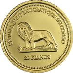Twenty Francs Gold 2005 Benedict XVI Cologne: Photo Coin, Congo, Democratic Republic of the, Twenty Francs Gold 2005 Benedict XVI Cologne / thumbnail
