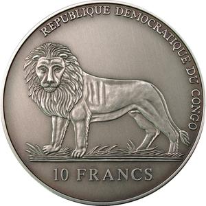 Congo, Democratic Republic of the / Ten Francs Silver - Calendar - obverse photo