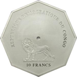 Congo, Democratic Republic of the / Ten Francs Silver 2007 Decision Coin - obverse photo