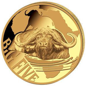Congo, Democratic Republic of the / Gold Five Ounces 2016 Big Five - Buffalo - reverse photo