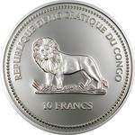 Ten Francs Silver 2003 Porcupine: Photo Coin, Congo, Democratic Republic of the, Ten Francs Silver 2003 Porcupine / thumbnail