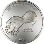 Ten Francs Silver 2003 Skunk: Photo Coin, Congo, Democratic Republic of the, Ten Francs Silver 2003 Skunk / thumbnail