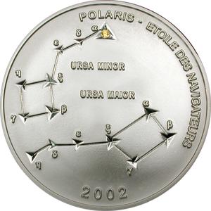 Congo, Democratic Republic of the / Ten Francs Silver 2002 Polaris - reverse photo
