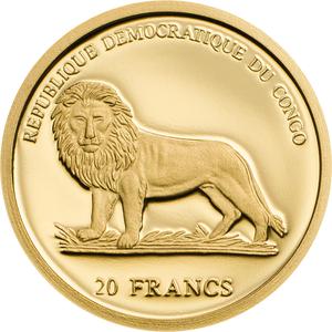 Congo, Democratic Republic of the / Gold Twenty-fifth Ounce 2003 Pangolin - obverse photo