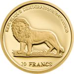 Gold Twenty-fifth Ounce 2003 Pangolin: Photo Coin, Congo, Democratic Republic of the, Gold Twenty-fifth Ounce 2003 Pangolin / thumbnail