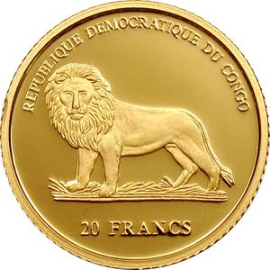 Congo, Democratic Republic of the / Gold Twenty-fifth Ounce - Christmas Coin - obverse photo