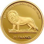 Gold Twenty-fifth Ounce - Christmas Coin: Photo Coin, Congo, Democratic Republic of the, Gold Twenty-fifth Ounce - Christmas Coin / thumbnail