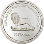 Ten Francs Silver 2004 Bird of Paradise: Photo Coin, Congo, Democratic Republic of the, Ten Francs Silver 2004 Bird of Paradise / thumbnail