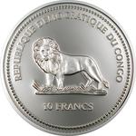 Ten Francs Silver 2003 Chameleon: Photo Coin, Congo, Democratic Republic of the, Ten Francs Silver 2003 Chameleon / thumbnail