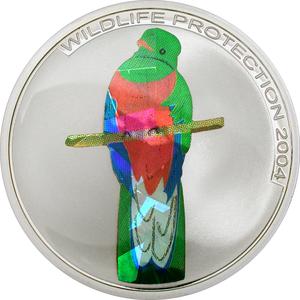 Congo, Democratic Republic of the / Ten Francs Silver 2004 Quetzal - reverse photo