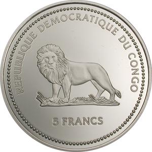 Congo, Democratic Republic of the / Ten Francs Silver 2003 Orca - obverse photo
