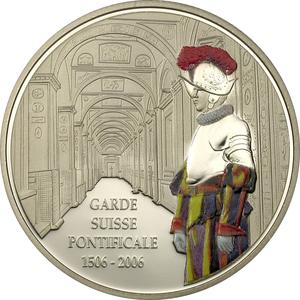 Congo, Democratic Republic of the / Ten Francs Silver 2005 Swiss Guard - Loggia - reverse photo