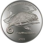 Ten Francs Silver 2003 Chameleon: Photo Coin, Congo, Democratic Republic of the, Ten Francs Silver 2003 Chameleon / thumbnail