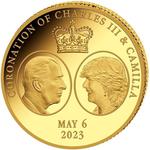 Congo, Democratic Republic of the / Gold Half Gram 2023 King Charles III Coronation - reverse photo