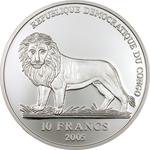 Ten Francs Silver 2005 John Paul II Memoriam: Photo Coin, Congo, Democratic Republic of the, Ten Francs Silver 2005 John Paul II Memoriam / thumbnail